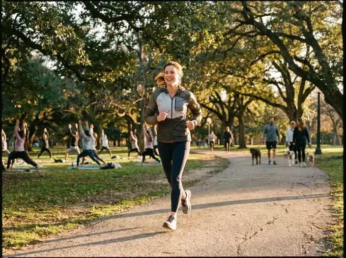Active adult enjoying a healthy, energetic lifestyle